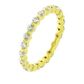 Grace 1.2ct CZ 14k Gold Delicate Eternity Band