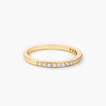 Rina 0.11ct CZ 14k Gold Delicate Band Ring