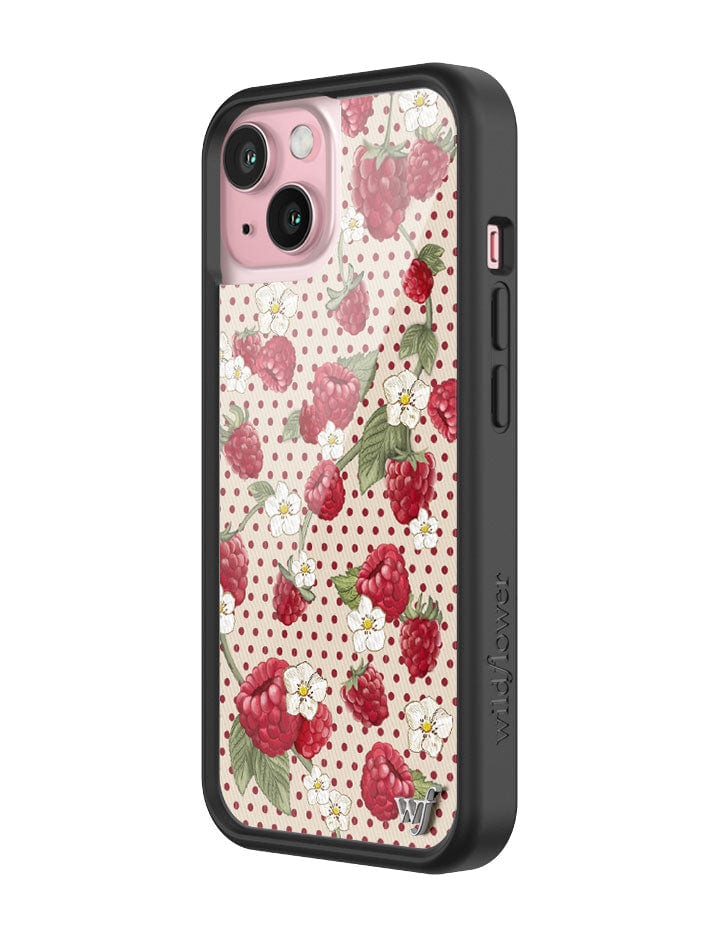 Raspberry Polka Dot iPhone Case
