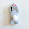 Cute Cartoon Hairball Tail Holder Benny Rabbit Phone Case