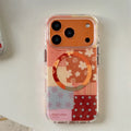 Retro Flower Cute Magnetic Phone Case For iPhone