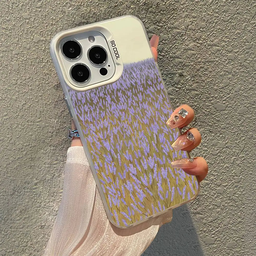 Lavender Garden Phone Case For iPhone