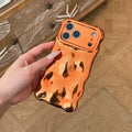 Luxury Plating Wrinkle Wavy Curly Case For iPhone