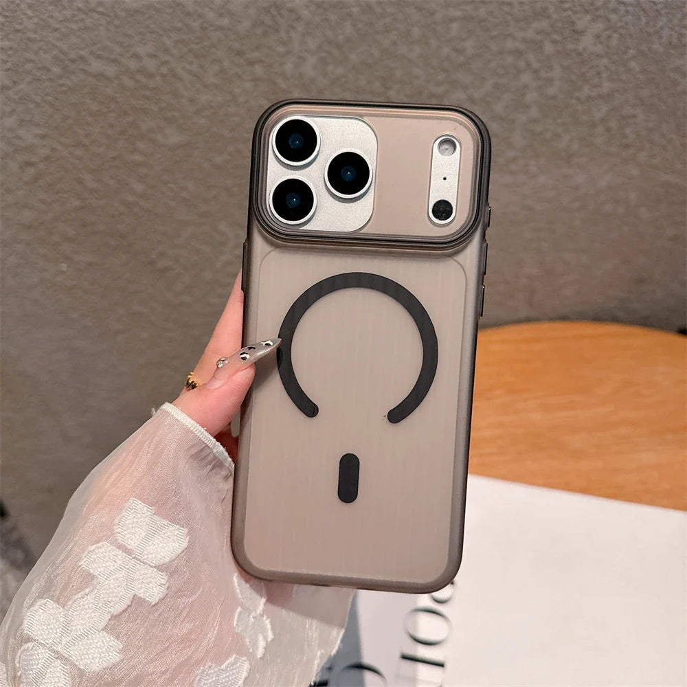 Matte Corrugated For Magsafe Magnetic Wireless Charging Case For iPhone