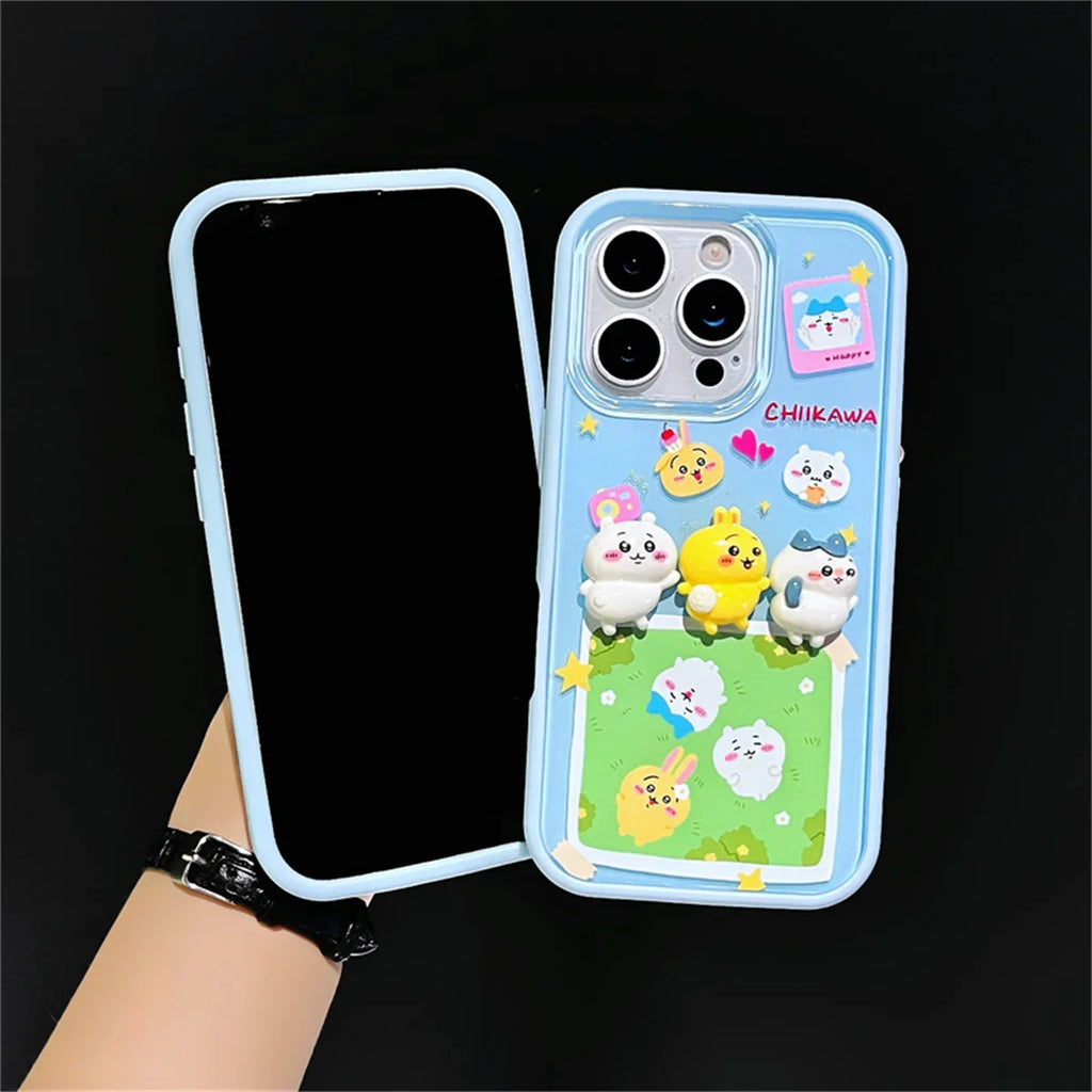 Cute 3D Rabbit Cartoon Phone Case For iPhone