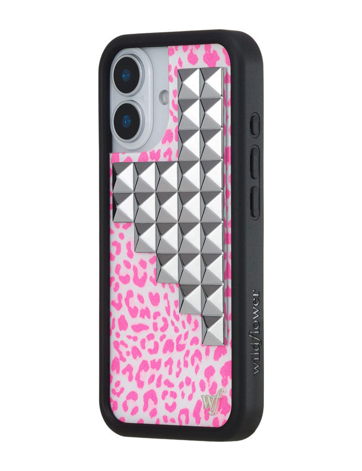 Pink Meow Stud iPhone Case