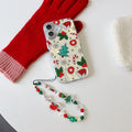 Cute Christmas Tree Cane Feather Veil Phone Case
