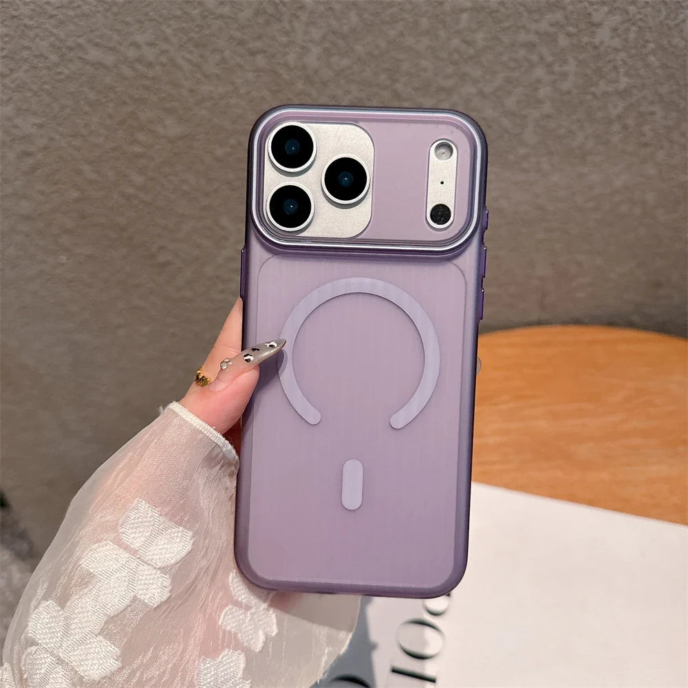 Matte Corrugated For Magsafe Magnetic Wireless Charging Case For iPhone