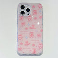 Korean Love Heart Ballet Style Pink Bowknot Rotate Bracket Phone Case For iPhone