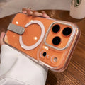 Folding Stand Holder Wireless Charging Phone Cases For iPhone