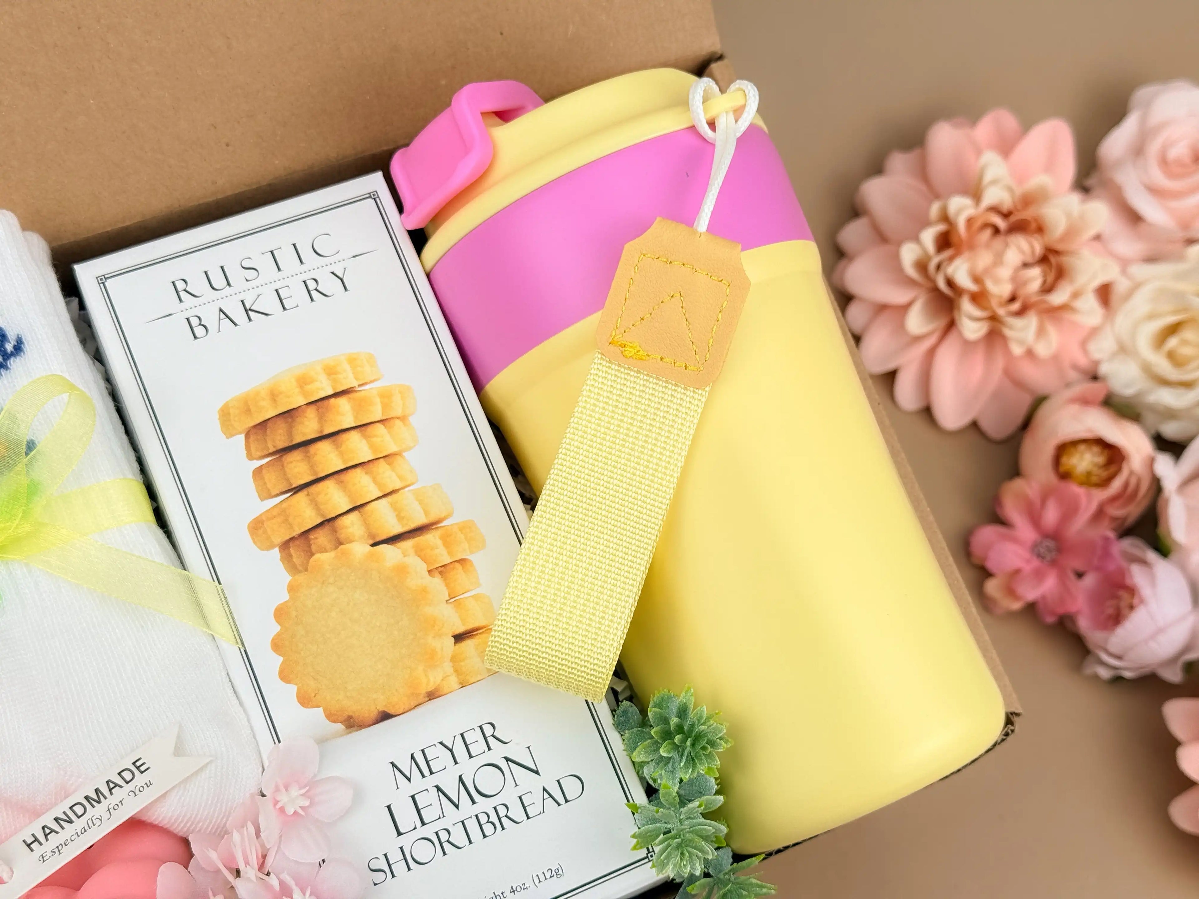 Self Care Gift Baskets – Candle, Tumbler & Socks for Her