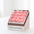 Square White Box | Light Pink Roses