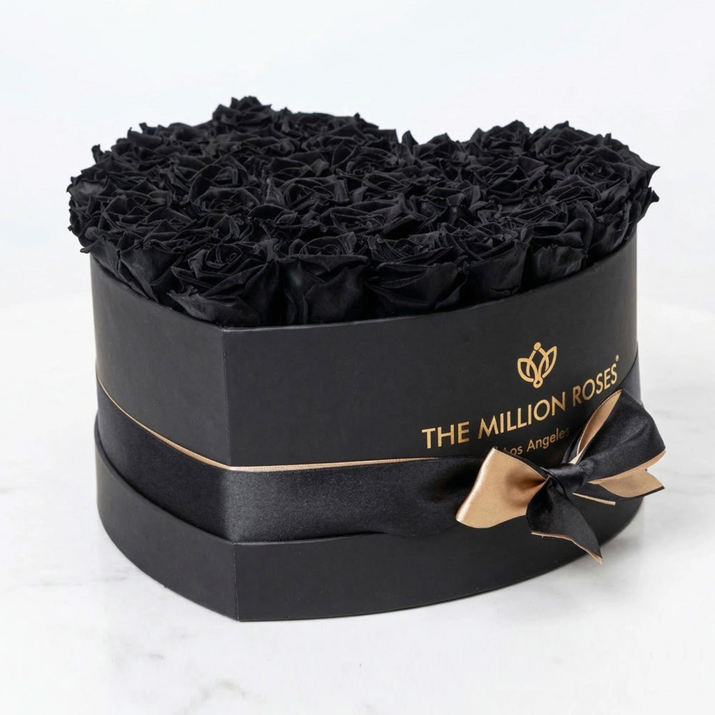 Heart Black Box | Black Roses