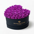 Heart Black Box | Bright Purple Roses