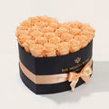 Heart Black Box | Peach Roses