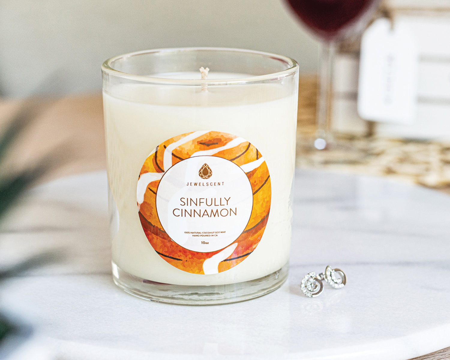 Sinfully Cinnamon 10oz Mystery Jewelry Candle