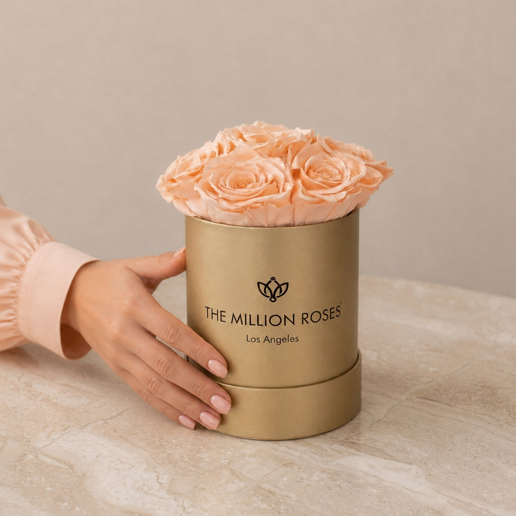 Essence Gold Box | Peach Roses