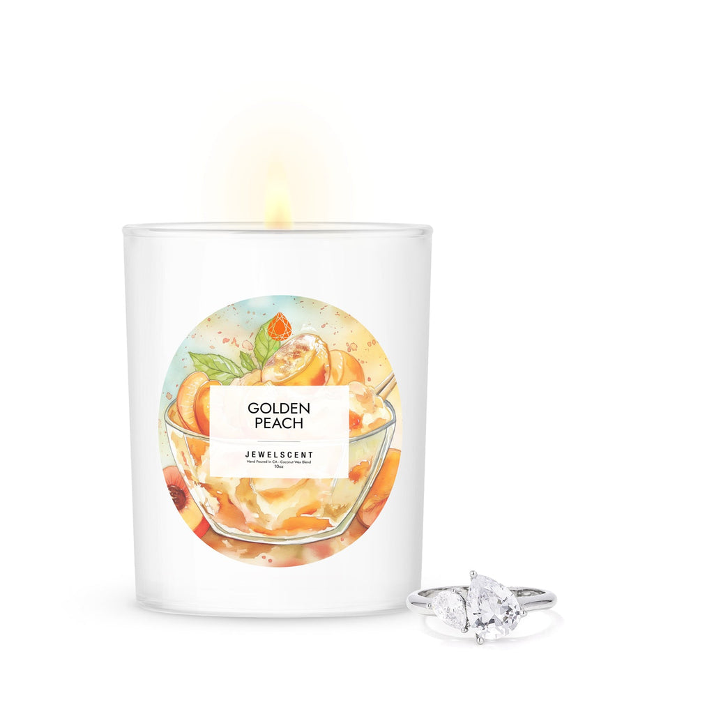 Golden Peach 10oz Mystery Jewelry  Candle