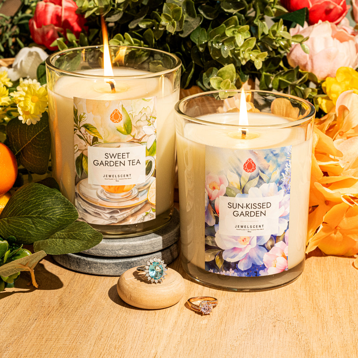 Sweet Garden Tea 18oz Mystery Jewelry Candle