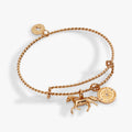 Horse Girl Rope Textured Charm Bangle