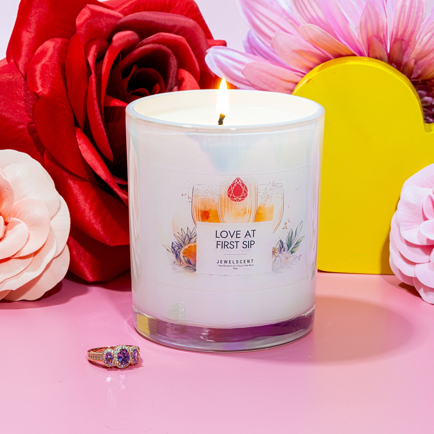 Love At First Sip 10oz Mystery Jewelry Candle