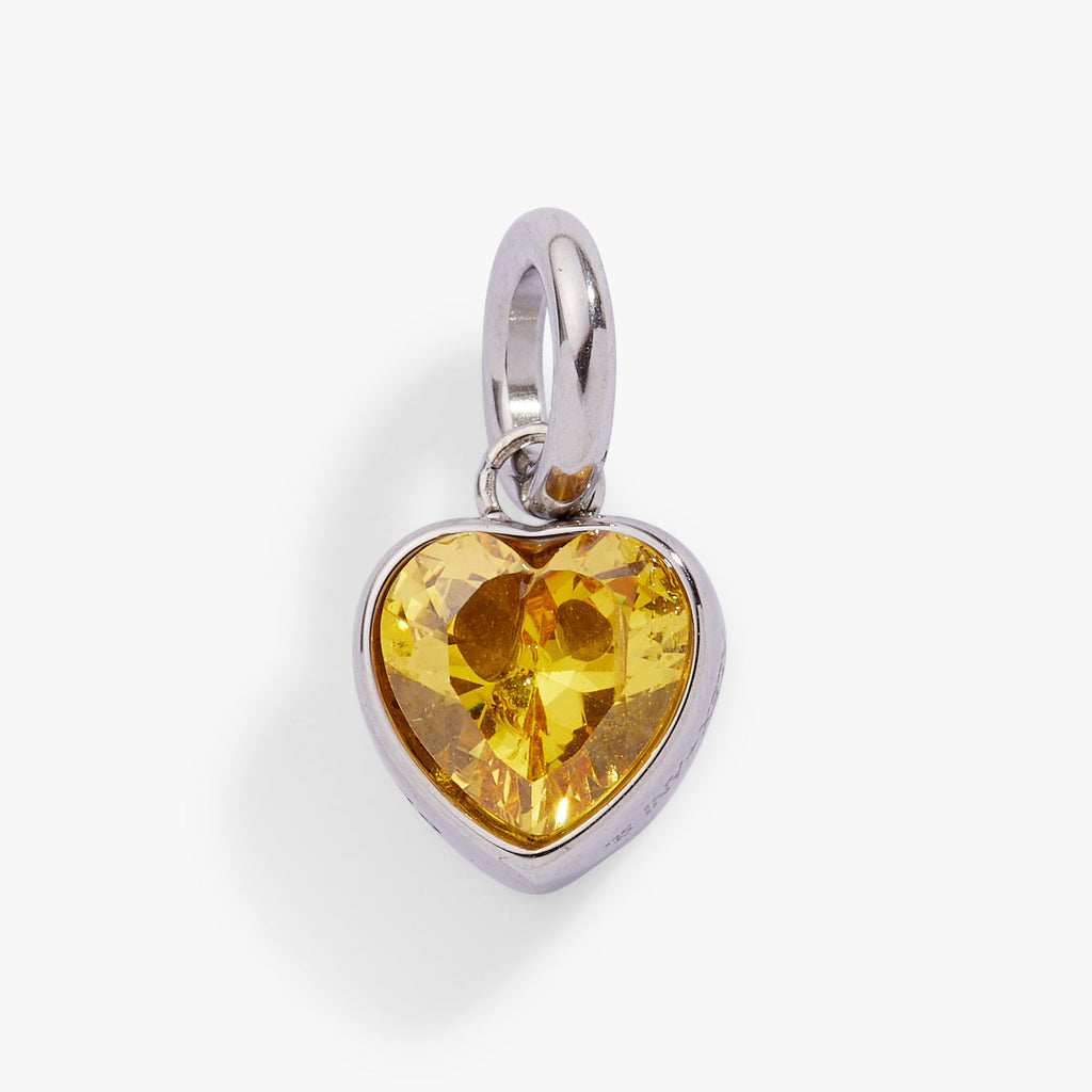 November 'Balance' Heart Birthstone Charm