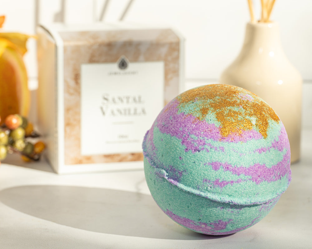 Santal Vanilla 10oz Mystery Jewelry Bath Bomb