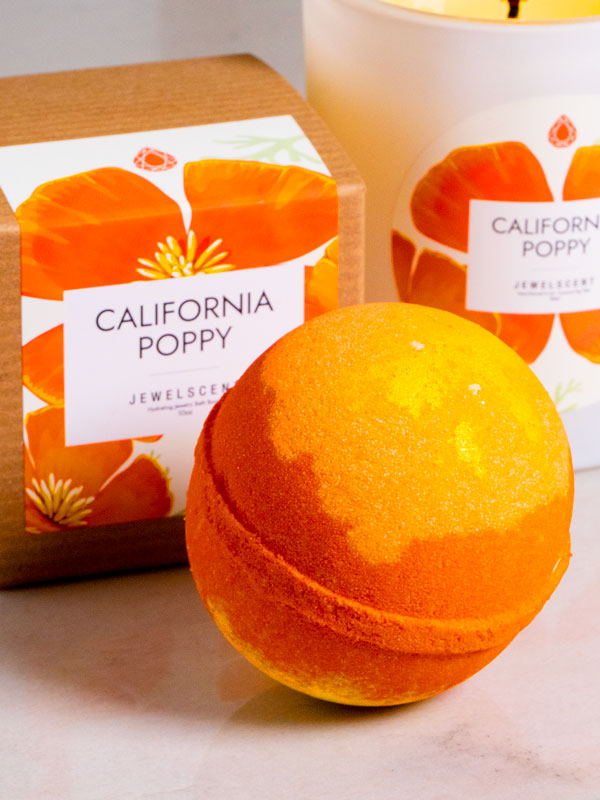 California Poppy 10oz Mystery Jewelry Bath Bomb