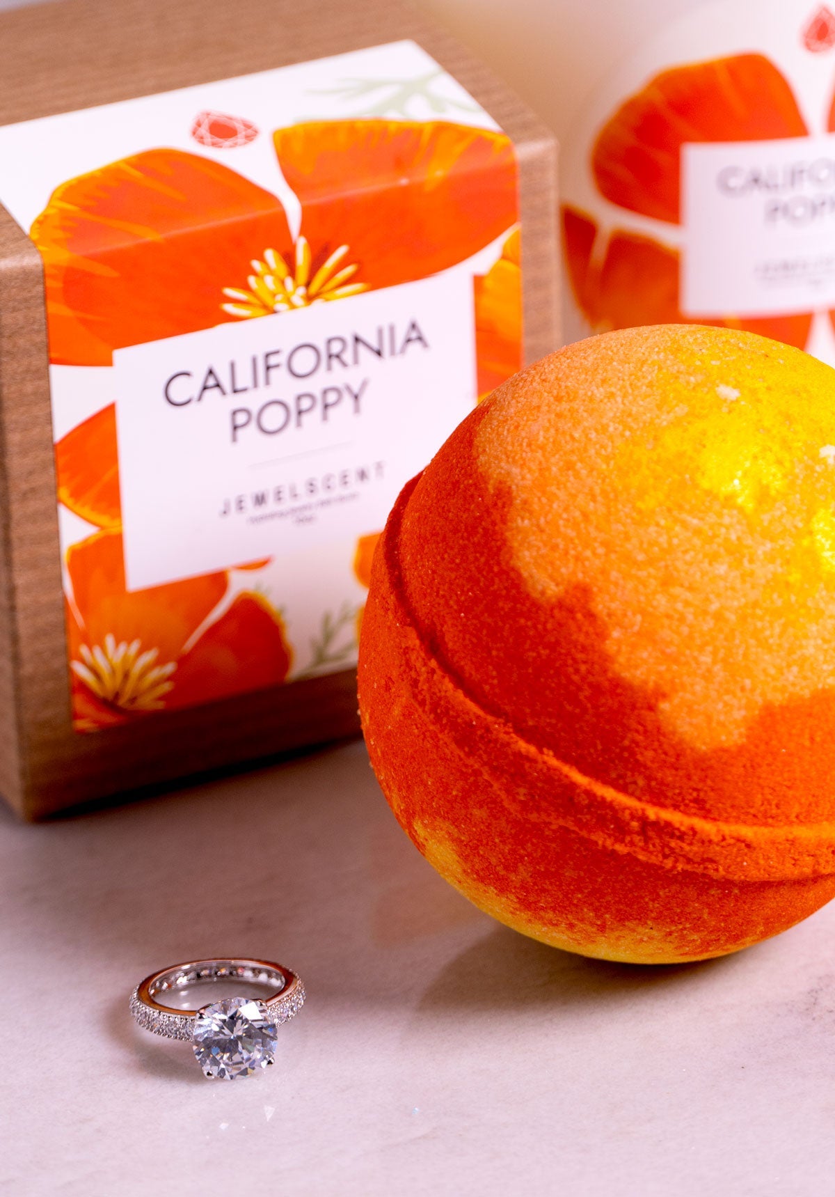 California Poppy 10oz Mystery Jewelry Bath Bomb