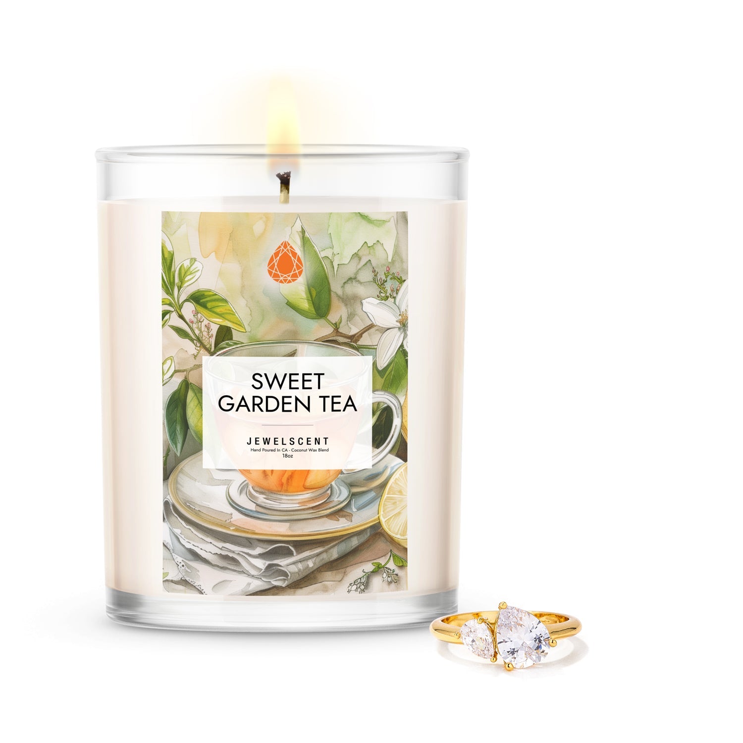 Sweet Garden Tea 18oz Mystery Jewelry Candle